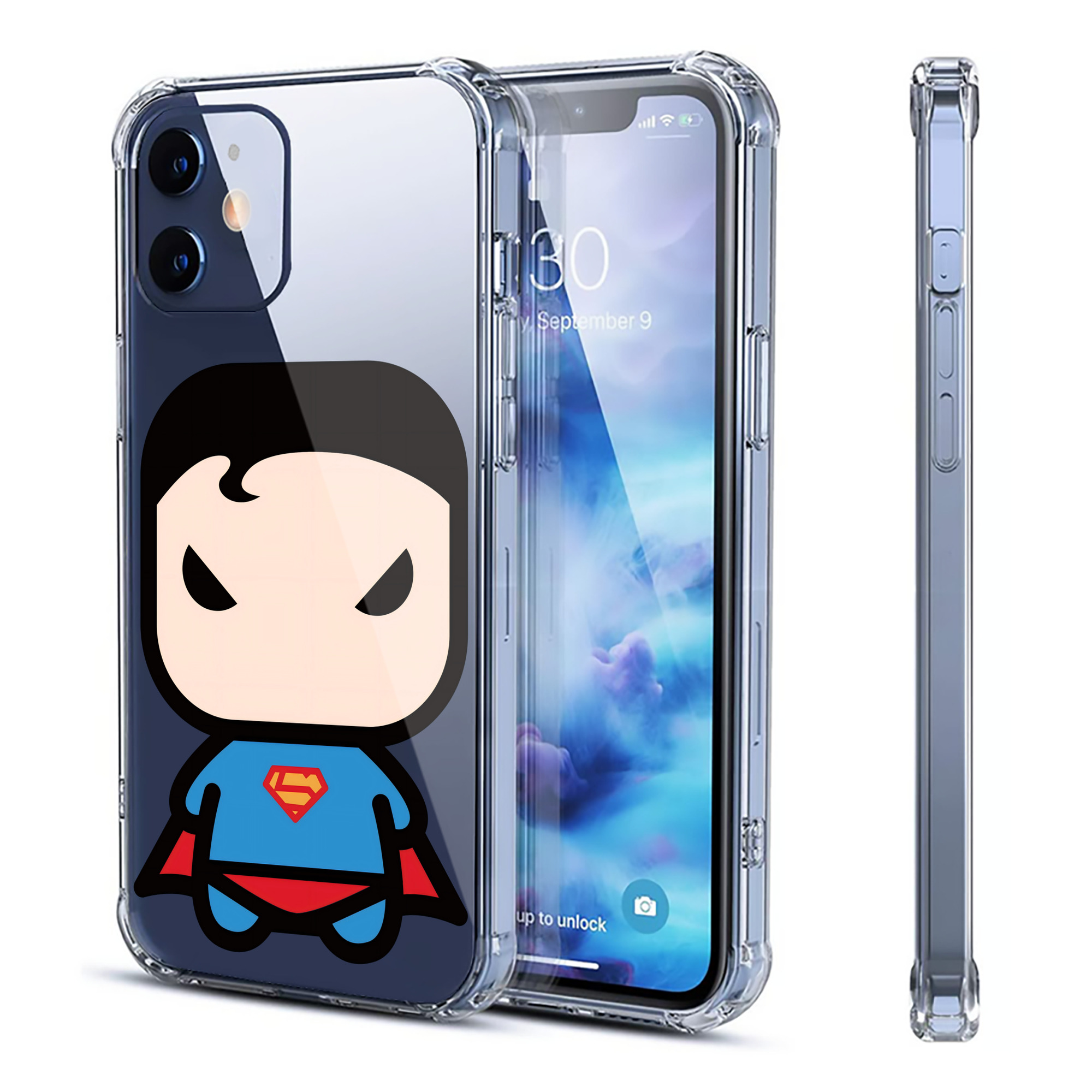 （画像用） アベンジャーズ The Avengers 【iPhone 12シリーズ対応】透明スマホケース（クリアソフトケース）